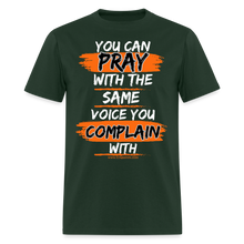 Load image into Gallery viewer, You Can Pray Unisex T-Shirt (White Print) - forest green

