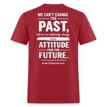 Load image into Gallery viewer, Change Your Attitude T-Shirt - dark red
