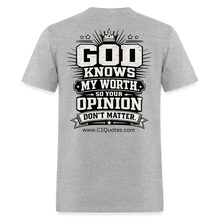 Load image into Gallery viewer, God Knows T-Shirt - heather gray
