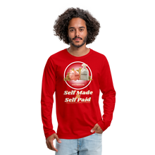 Load image into Gallery viewer, Savings &amp; Investing Men&#39;s Premium Long Sleeve T-Shirt - red
