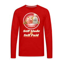 Load image into Gallery viewer, Savings &amp; Investing Men&#39;s Premium Long Sleeve T-Shirt - red
