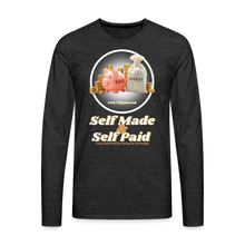 Load image into Gallery viewer, Savings &amp; Investing Men&#39;s Premium Long Sleeve T-Shirt - charcoal grey
