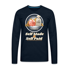 Load image into Gallery viewer, Savings &amp; Investing Men&#39;s Premium Long Sleeve T-Shirt - deep navy
