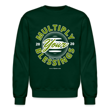 Load image into Gallery viewer, Multiply Crewneck Sweatshirt (White Outline) - forest green
