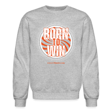 Load image into Gallery viewer, Born To Win Crewneck Sweatshirt (White) - heather gray
