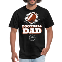 Load image into Gallery viewer, Football Dad Unisex Classic T-Shirt (White Background) - black
