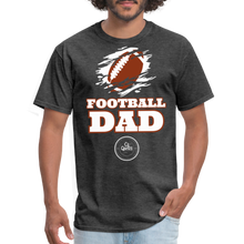 Load image into Gallery viewer, Football Dad Unisex Classic T-Shirt (White Background) - heather black
