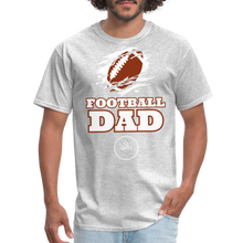 Load image into Gallery viewer, Football Dad Unisex Classic T-Shirt (White Background) - heather gray
