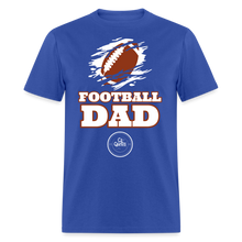 Load image into Gallery viewer, Football Dad Unisex Classic T-Shirt (White Background) - royal blue
