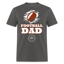 Load image into Gallery viewer, Football Dad Unisex Classic T-Shirt (White Background) - charcoal

