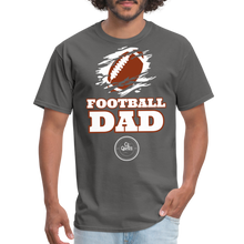 Load image into Gallery viewer, Football Dad Unisex Classic T-Shirt (White Background) - charcoal

