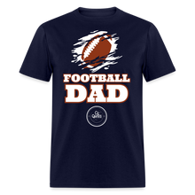 Load image into Gallery viewer, Football Dad Unisex Classic T-Shirt (White Background) - navy
