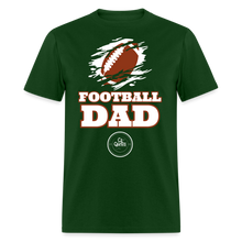 Load image into Gallery viewer, Football Dad Unisex Classic T-Shirt (White Background) - forest green

