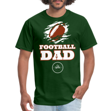 Load image into Gallery viewer, Football Dad Unisex Classic T-Shirt (White Background) - forest green
