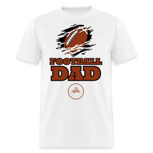 Load image into Gallery viewer, Football Dad Unisex Classic T-Shirt (Black Background) - white
