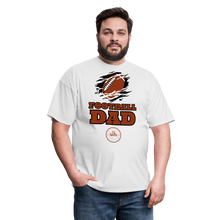 Load image into Gallery viewer, Football Dad Unisex Classic T-Shirt (Black Background) - white

