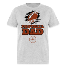 Load image into Gallery viewer, Football Dad Unisex Classic T-Shirt (Black Background) - heather gray
