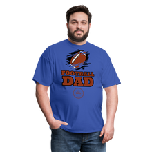 Load image into Gallery viewer, Football Dad Unisex Classic T-Shirt (Black Background) - royal blue
