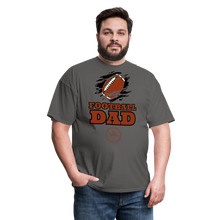 Load image into Gallery viewer, Football Dad Unisex Classic T-Shirt (Black Background) - charcoal
