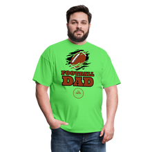 Load image into Gallery viewer, Football Dad Unisex Classic T-Shirt (Black Background) - kiwi
