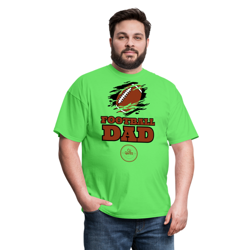 Football Dad Unisex Classic T-Shirt (Black Background) - kiwi