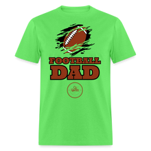 Load image into Gallery viewer, Football Dad Unisex Classic T-Shirt (Black Background) - kiwi
