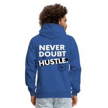 Load image into Gallery viewer, Never Doubt Hoodie (White Print) - royal blue
