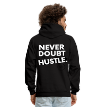 Load image into Gallery viewer, Never Doubt Hoodie (White Print) - black

