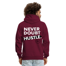 Load image into Gallery viewer, Never Doubt Hoodie (White Print) - burgundy
