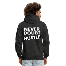 Load image into Gallery viewer, Never Doubt Hoodie (White Print) - charcoal grey
