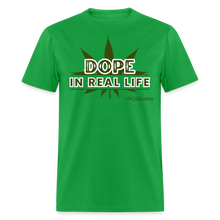 Load image into Gallery viewer, Dope Unisex Classic T-Shirt (White Outline) - bright green
