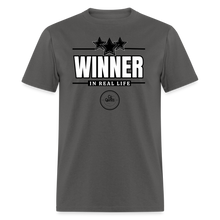 Load image into Gallery viewer, Winner Unisex Classic T-Shirt (Black Outline) - charcoal
