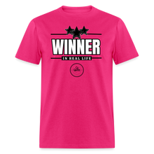 Load image into Gallery viewer, Winner Unisex Classic T-Shirt (Black Outline) - fuchsia
