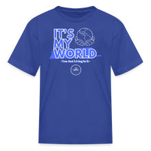 Load image into Gallery viewer, My World Kids&#39; T-Shirt - royal blue
