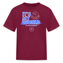 Load image into Gallery viewer, My World Kids&#39; T-Shirt - burgundy
