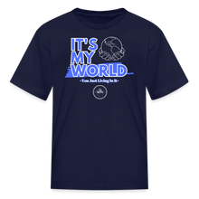Load image into Gallery viewer, My World Kids&#39; T-Shirt - navy
