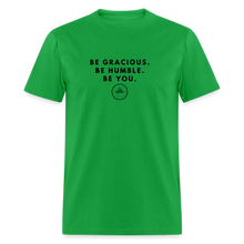 Load image into Gallery viewer, Be Gracious Unisex Classic T-Shirt (Black Print) - bright green
