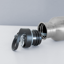 Load image into Gallery viewer, Learn Water Bottle - silver
