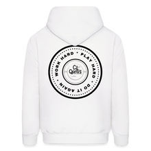 Load image into Gallery viewer, Work Hard Play Hard Men&#39;s Hoodie - white
