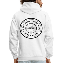 Load image into Gallery viewer, Work Hard Play Hard Men&#39;s Hoodie - white
