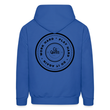 Load image into Gallery viewer, Work Hard Play Hard Men&#39;s Hoodie - royal blue

