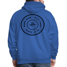 Load image into Gallery viewer, Work Hard Play Hard Men&#39;s Hoodie - royal blue

