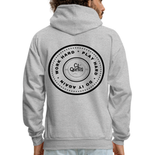 Load image into Gallery viewer, Work Hard Play Hard Men&#39;s Hoodie - heather gray
