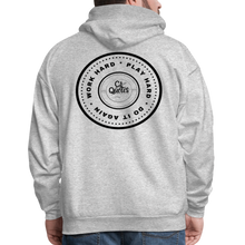Load image into Gallery viewer, Work Hard Play Hard Men&#39;s Hoodie - heather gray
