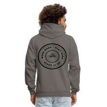 Load image into Gallery viewer, Work Hard Play Hard Men&#39;s Hoodie - asphalt gray
