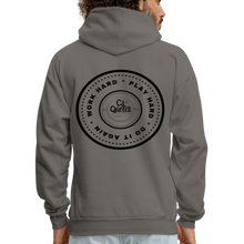 Load image into Gallery viewer, Work Hard Play Hard Men&#39;s Hoodie - asphalt gray

