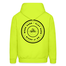 Load image into Gallery viewer, Work Hard Play Hard Men&#39;s Hoodie - safety green
