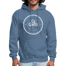 Load image into Gallery viewer, Be The Change Men&#39;s Hoodie (Red Line) - denim blue
