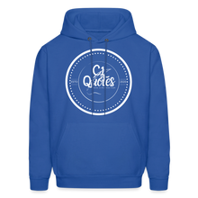 Load image into Gallery viewer, Success Over Excuses Men&#39;s Hoodie (White Print) - royal blue
