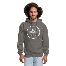 Load image into Gallery viewer, Success Over Excuses Men&#39;s Hoodie (White Print) - asphalt gray
